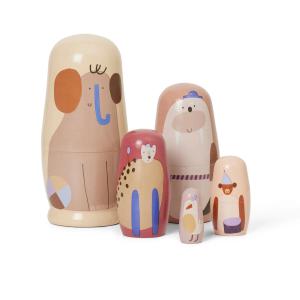 Ferm Living - Critter Poupées Matriochka, multi