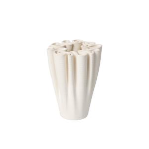 Ferm Living - Dedali Vase, H 11 cm, blanc cassé