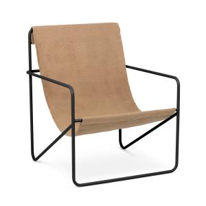 ferm LIVING - Desert Lounge Chair, noir / solid