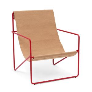 ferm LIVING - Desert Lounge Chair, poppy red / sable