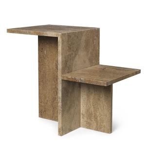 Ferm Living - Distinct Table d'appoint, brun foncé pierre d…
