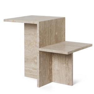 Ferm Living - Distinct Table d'appoint, pierre de travertin