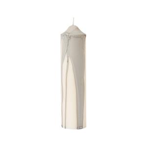 Ferm Living - Dryp Bougie bloc, H 20 cm, blanc / gris chaud