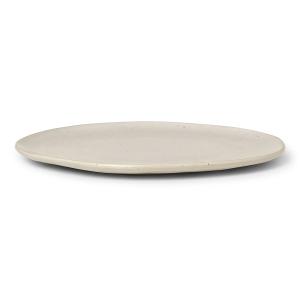 Ferm Living - Flow Assiette plate, Ø 27 cm, blanc cassé