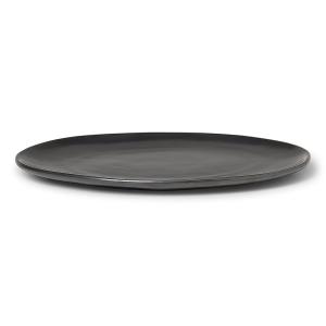 ferm LIVING - Flow Assiette plate, Ø 27 cm, noir