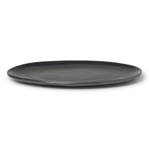 Ferm Living - Flow Assiette plate, Ø 27 cm, noir