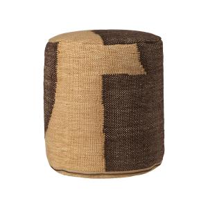 Ferm Living - Forene Cylinder Pouf, havane / chocolat