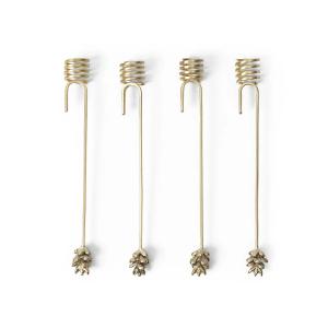 Ferm Living - Forest Porte-bougies de Noël, laiton (set de…