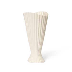 ferm LIVING - Fountain Vase, H 20 cm, blanc cassé