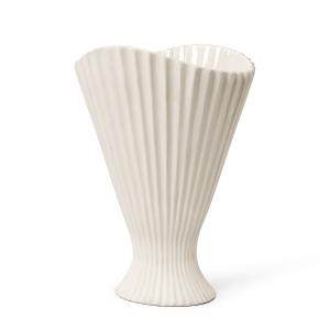 ferm LIVING - Fountain Vase, blanc cassé