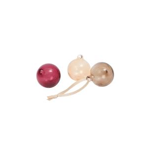 Ferm Living - Glass Baubles Boule de Noël, S, rouge rosé tr…