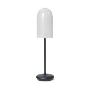 ferm LIVING - Gry LED Akku Lampe de table, noir / transluci…