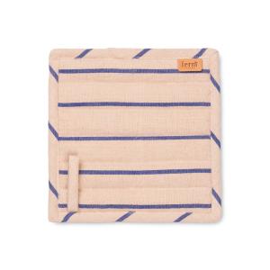 ferm LIVING - Maniques Hale, rose / bleu vif (lot de 2)