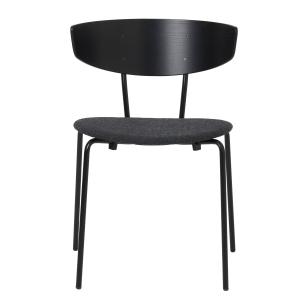 ferm LIVING - Herman Chaise, Fiord gris foncé / noir