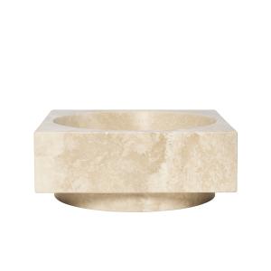 Ferm Living - Hew Coupe décorative, H 11 cm, travertin