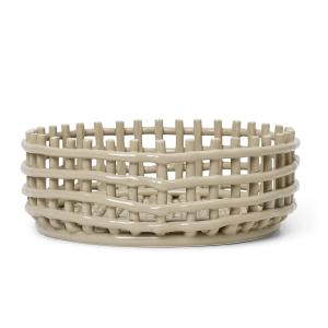 Ferm Living - Céramique Centerpiece Coupe, cashmere