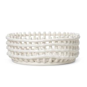 Ferm Living - Céramique Centerpiece Coupe, blanc cassé
