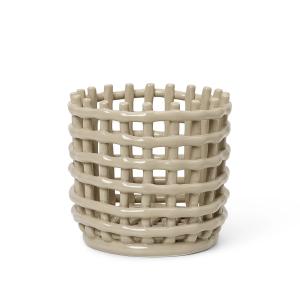 Ferm Living - Corbeille en céramique, petite, cashmere