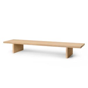 Ferm Living - Kona Low Table d'appoint, 140 x 34 cm, chêne