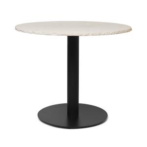 ferm LIVING - Mineral Table Marbre Ø 90 cm, blanc / noir