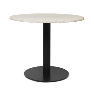 Ferm Living - Mineral Table Marbre Ø 90 cm, blanc / noir
