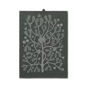 ferm Living - Mistletoe Torchon, dark green