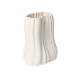 Ferm Living - Moire Vase, H 20 cm, blanc cassé