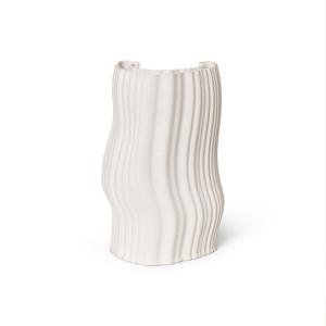 ferm LIVING - Moire Vase, H 30 cm, blanc cassé