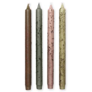 Ferm Living - Mura Bougies à tige, multicolores (set de 4)