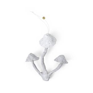 ferm LIVING - Mushroom Ornament, faded blanc (3 caps)