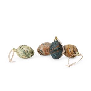 Ferm Living - Oeufs de Pâques en verre, mixed (set de 4)