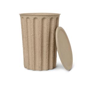 Ferm Living - Paper Pulp Seau en papier, gris-brun