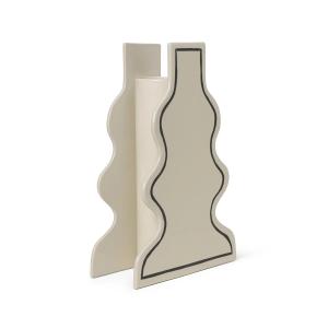 Ferm Living - Paste Vase Curvy, blanc cassé