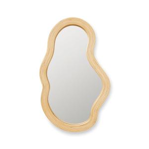 ferm LIVING - Pond Miroir, 40 x 72,5 cm, moyen, rotin natur…