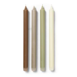 ferm LIVING - Pure Bougies à tige, Botanic Blend (set de 4)