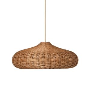 ferm Living - Abat-jour en rotin, Disc, naturel