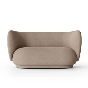 Ferm Living - Rico Canapé, 2 places, sable ( Bouclé )