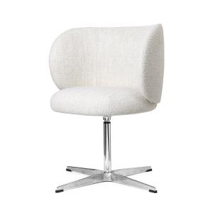 ferm LIVING - Rico Dining Chair pivotant, blanc cassé (Bouc…