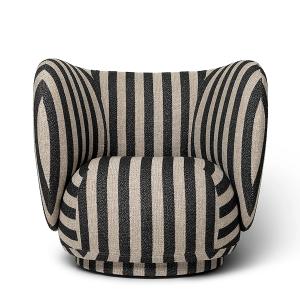 Ferm Living - Rico Lounge Chair, Louisiana sand / black