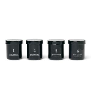 Ferm Living - Bougies Scented Avent, noir (lot de 4)