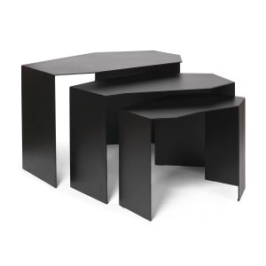 ferm LIVING - Shard Cluster Table d'ensemble, noir (set de…