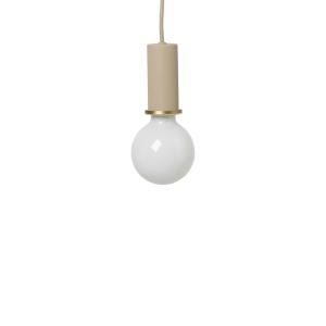 Ferm Living - Pendentif douille Low, beige