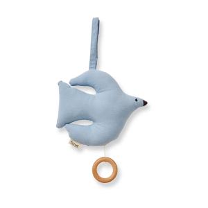 Ferm Living - Swif Bird mobile musical, blue fog