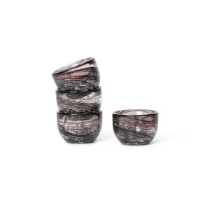 Ferm Living - Tinta Coquetiers, brun foncé (set de 4)