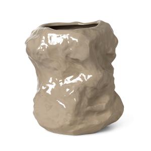 ferm LIVING - Tuck Vase de sol, Ø 34 x H 40 cm, cashmere