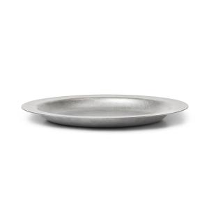 Ferm Living - Tumbled Assiette, acier inoxydable