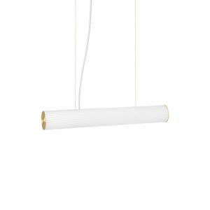 Ferm Living - Vuelta Lampe pendante LED, L 60 cm, blanc / l…