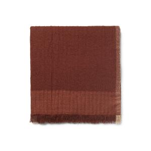 ferm LIVING - Weaver Couvre-lit, 170 x 120 cm, rouge-brun