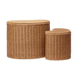 Ferm Living - Panier de rangement Willora, naturel (lot de…