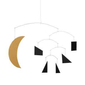 Ferm Living - Phase Mobile, 30 x 40 cm, noir / or